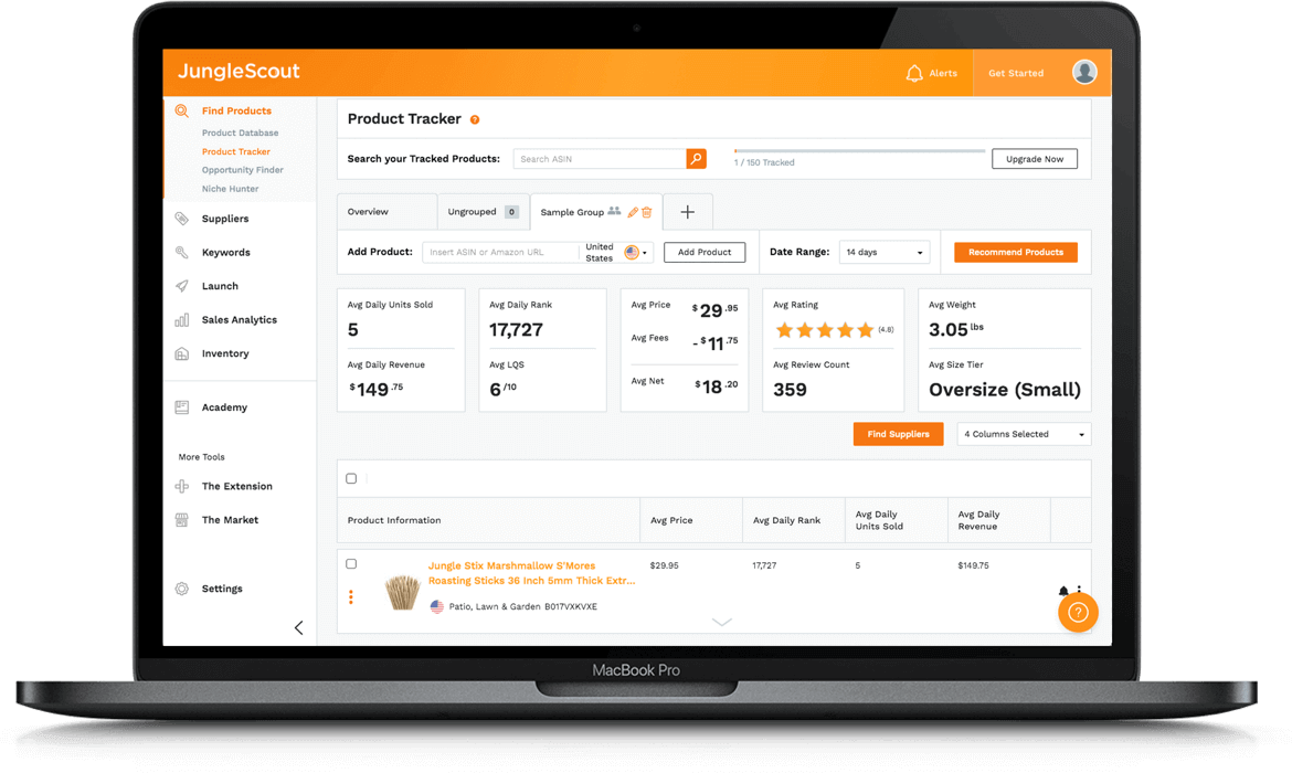 jungle scout product tracker